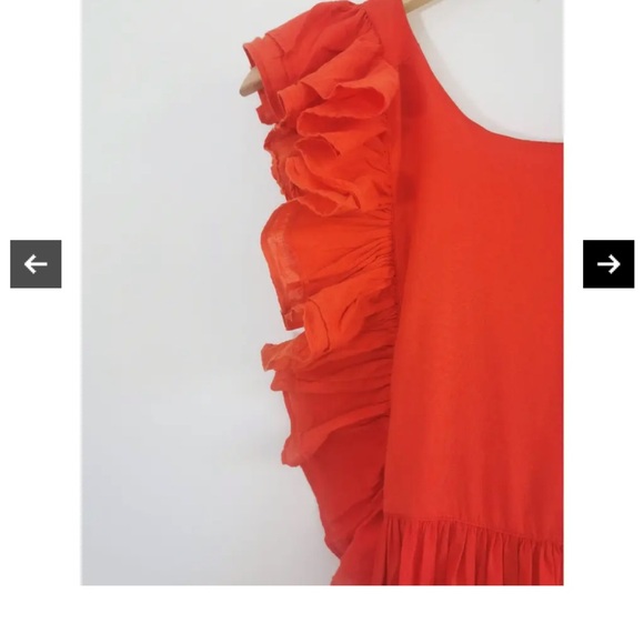 Laurence BRAS COTTON  Red Maxi Dress - Picture 16 of 16